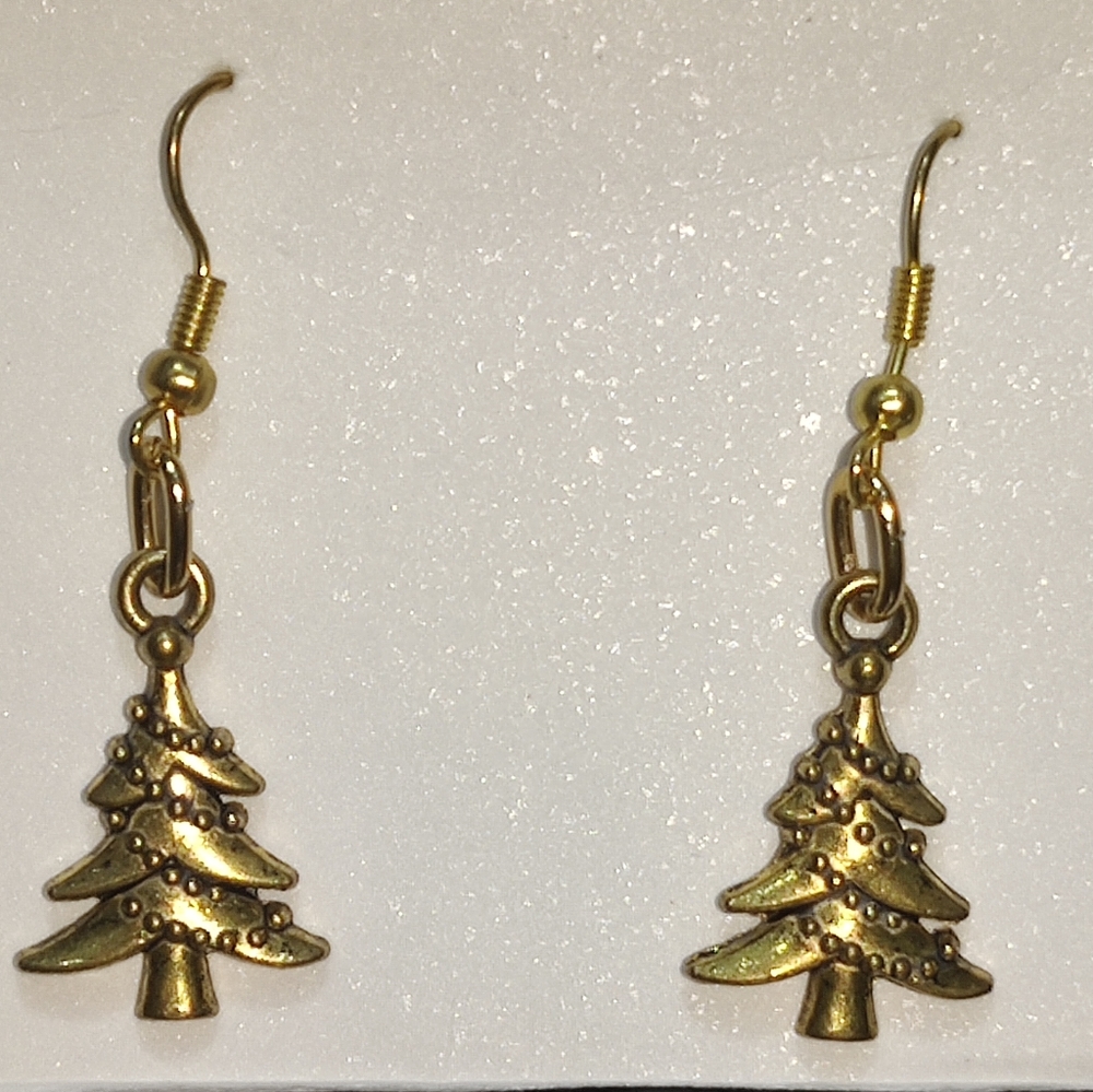 Christmas tree earrings